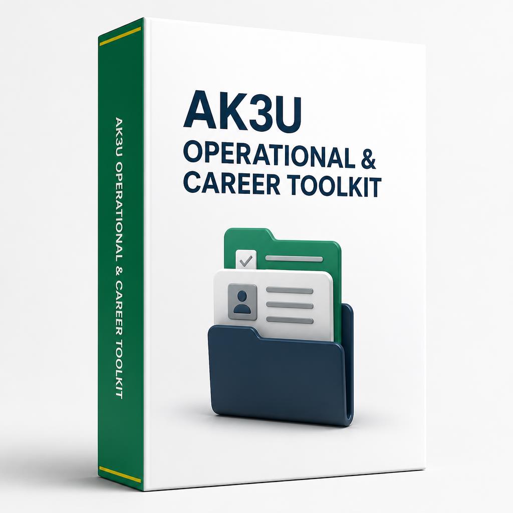 AK3U Ultimate Operational & Career Toolkit Mockup