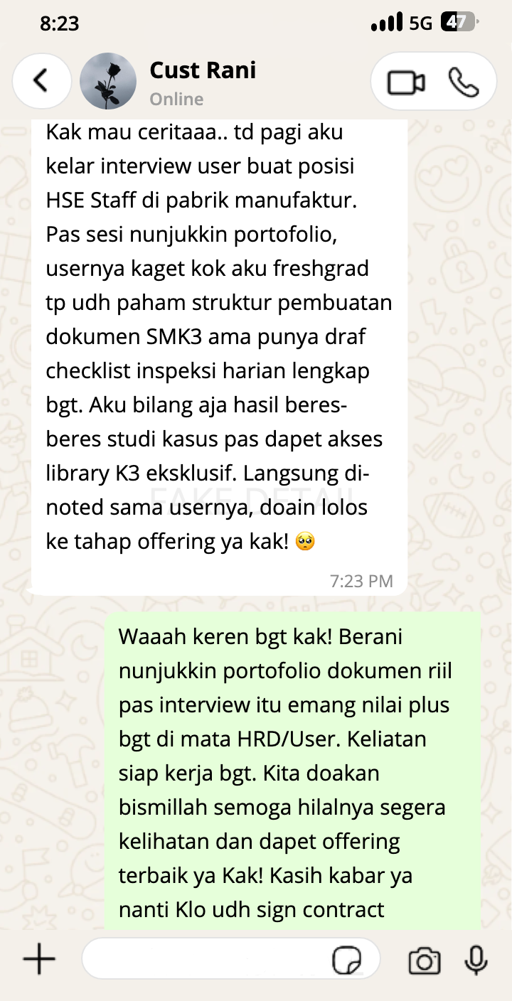 Testimoni WhatsApp AK3U Ultimate 3